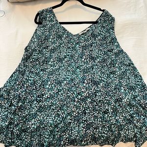 PLUS SIZE PEPLUM TANK TOP